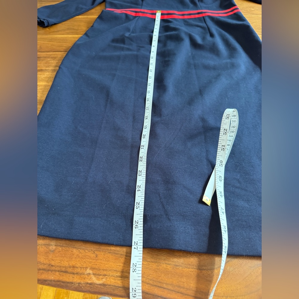 NWT Boden Annette Ponte Navy & Red Dress w 3/4 Sleeves Sz 10 US Dress like Kate! - Picture 9 of 15